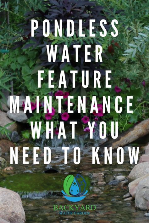 Waterfalls Backyard Diy, Diy Pondless Water Feature, Diy Pondless Waterfall, Backyard Pondless Waterfall, Ground Water Feature, Pondless Water Feature, Homemade Water Fountains, Landscaping Garden Design, Pondless Water Features