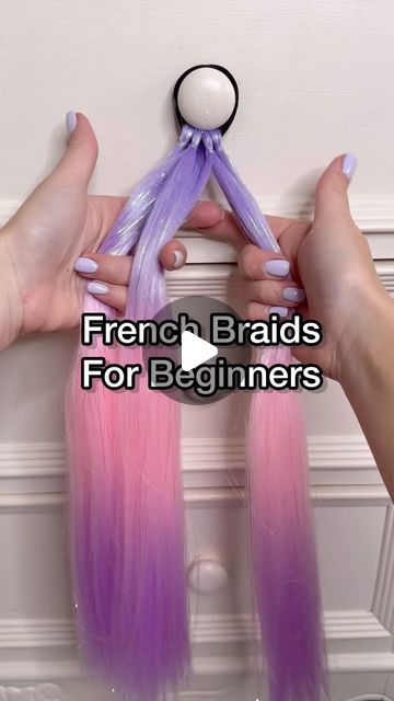 Nancy Amery on Instagram: "Learn to French braid with me ⭐️  Hope this helps   #hairtutorial #braidingtutorial #frenchbraid #frenchbraidtutorial #frenchbraidforbeginners #plaittutorial #howtobraid #girlshairstyles" French Braided Hairstyles For Black Hair, How To Do A Butterfly Braid, How To Make French Braids On Yourself, How To French Braid Toddler Hair, How To Braid Hair For Beginners Step By Step, Braiding In Hair Extensions, How To French Braid Your Own Hair Easy, Girls French Braid Hairstyles, Princes Hair Styles