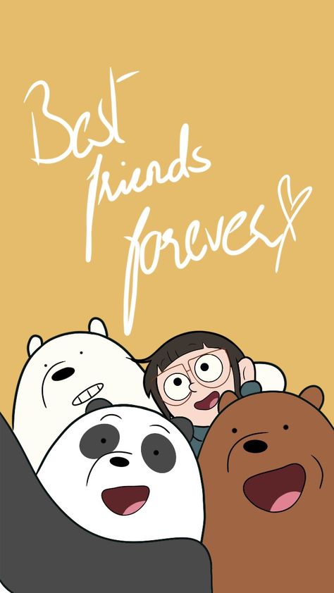 Bare Bear Wallpaper, We Bare Bear Wallpaper, Cartoon Bear Wallpaper, We Bare Bears Art, We Bare Bear, We Are Bears, Bear Songs, Best Friend Drawings, We Bare Bears Wallpapers