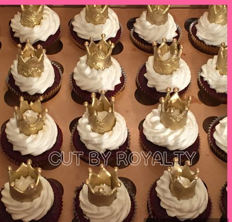 Coronation Cupcakes, Queen Cupcakes, King Cupcakes, Coronation Party, Crown Cupcakes, King Fashion, Red Party, Kings Crown, Cupcake Party