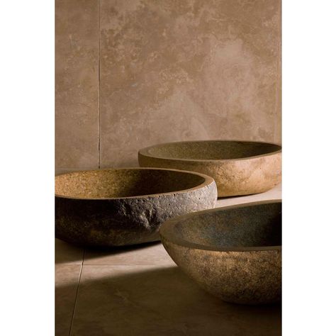 Granite Vessel | Dahl Decor Copper Vessel Sinks, Stone Bathroom Sink, Stone Forest, Kitchen And Bath Showroom, Bath Showroom, Stone Vessel Sinks, Home Building Ideas, Wall Mount Sink, Natural Granite