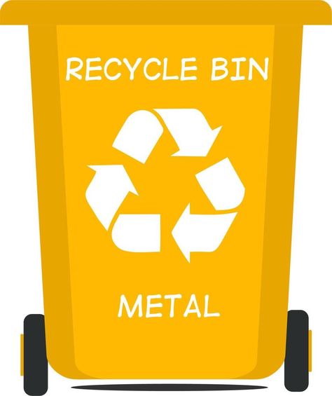 recycle waste bins vector illustration Yellow Color Yellow Illustration, Liquid Waste, Vector Frame, Recycling Bins, Master Class, Yellow Color, Reptiles, Recycling, Vector Illustration