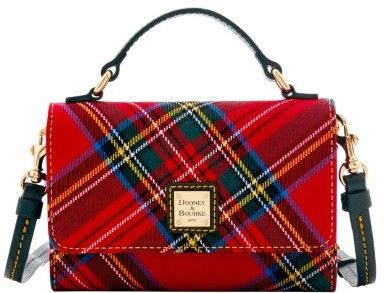 Dooney & Bourke Tartan Small Mimi Crossbody Shoulder Bag Tartan Fashion, Style Anglais, Plaid Purse, Bags Online Shopping, Red Leather Handbags, Red Purses, Red Handbag, Crossbody Clutch, Dooney Bourke Handbags