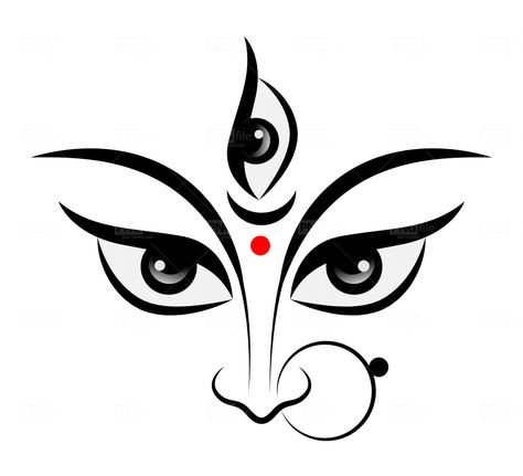 Durga Maa Eyes Tattoo, Durga Eyes Tattoo, Mataji Png, Durga Maa Eyes, Shub Navratri, Durga Eyes, Eyes Png, Eyes Painting, Maa Durga Photo