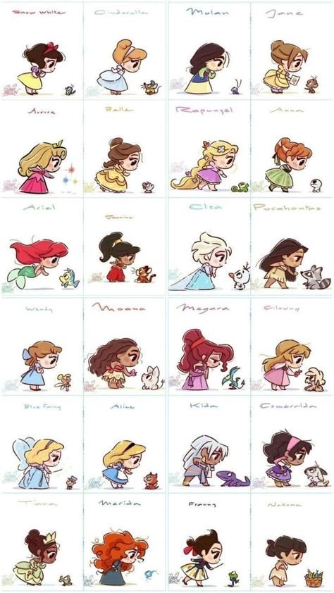 Taustakuva Iphone Disney, Image Princesse Disney, Personaje Fantasy, Kawaii Disney, Wallpaper Themes, Disney Princess Fan Art, 디즈니 캐릭터, Cute Disney Drawings, Prințese Disney