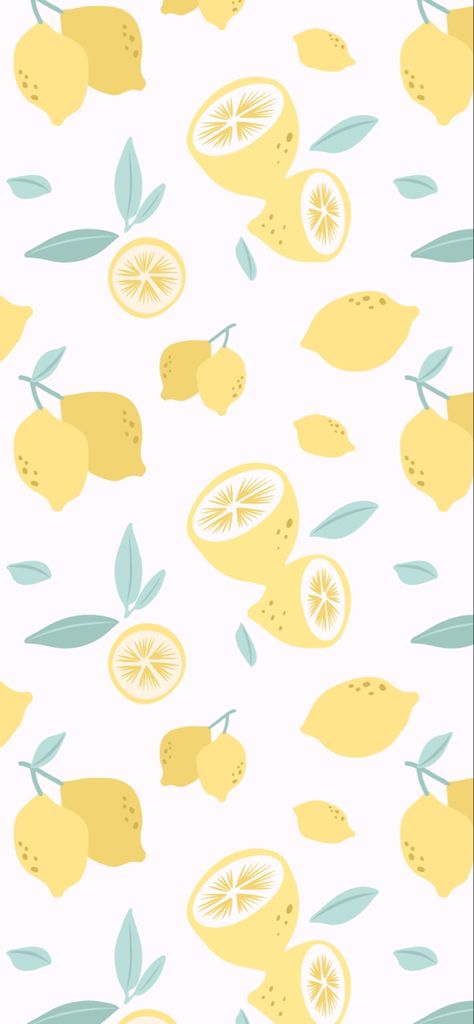 Lemons Iphone Wallpaper, Summer Iphone Wallpaper Aesthetic Pattern, Fruit Asethic Wallpaper, Lemon Yellow Aesthetic Wallpaper, Fruity Background Aesthetic, Lemon Phone Background, Iphone Wallpaper Lemon, Light Summer Wallpaper, Aesthetic Lemon Wallpaper