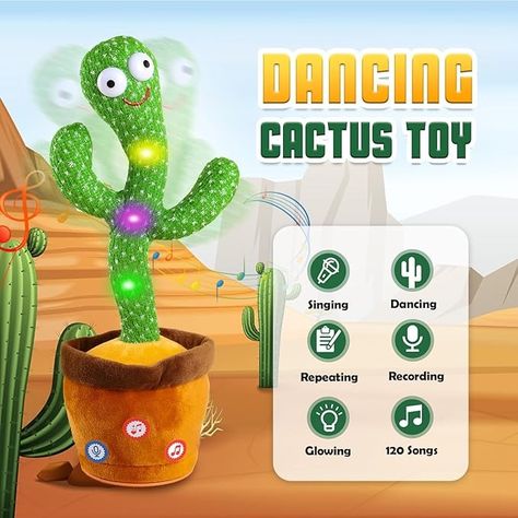 Talking Cactus, Cactus Toy, Dancing Cactus, Birthday Lights, Talking Toys, Newborn Christmas, Arm Band Tattoo, Baby Songs, Sunglasses Style