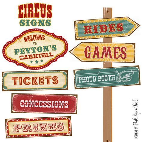 Vintage Circus Party Signs A3 size Large Signs, Instant Download, Print Your Own, You Can Customizable The Name Circus Diy, Gothic Homemaking, Vintage Signs Decor, Circus Ball, Goth Crafts, Auction Decor, Circus Signs, Cardboard Props, Cirque Vintage