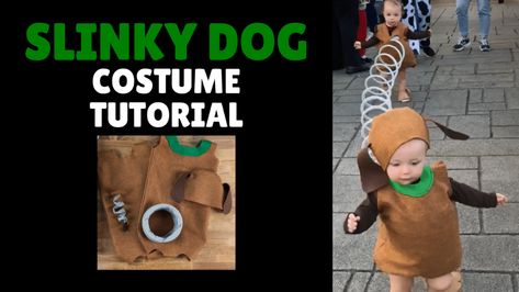 Slinky Dog Costume DIY, A Complete Step by Step Tutorial - To Eternity And Beyond Slinky Dog Costume Diy, Slinky Dog Costume, Dog Costume Diy, Maleficent Costume Diy, Disfraz Toy Story, Diy Costumes For Boys, Diy Costumes Kids Boys, Toy Story Slinky, Twin Costumes