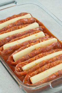 Stuffed Italian Sausage And Peppers, Italian Sausage And Mozzarella Recipes, Italian Sausage Stuffed With Mozzarella, Mozzarella Stuffed Italian Sausage, Mozzarella Stuffed Sausage, Sausage Mozzarella Bake, Stuffed Brats In Oven, Stuffed Sausage Recipes, Sweet Italian Sausage Recipes Dinners