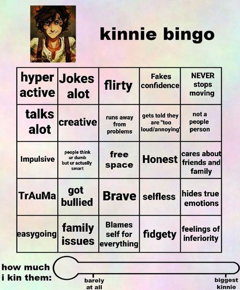 Leo Valdez Kinnie, Percy Jackson Kinnie Bingo, Fun Templates, Kinnie Bingo, Bingo Template, Percy Jackson Characters, Leo Valdez, Percy Jackson Fandom, Bingo Cards