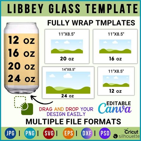 Libbey Can Glass Template Bundle , 12 oz, 16 oz, 20 oz Libbey Glass Wrap Template , Libbey Glass Template Full Wrap files Svg, Cricut, Canva , Libbey Svg Bundle,Libbey Glass Wrap, Libbey can wrap svg,  Libbey can svg, Christmas Libbey Wrap Svg,Christmas Glass Can Bundle,Christmas SVG Bundle Introducing the 4 sizes  drag and drops mock ups  festive designs for Libbey can glasses, Christmas glass can, and SVG bundles. Customize your 16oz Libbey beer can glasses with this digital download!  This is a digital product available for instant download.  Specifically designed for 12oz, 16oz, 20 oz  and 24 oz  LIBBEY BEER CAN GLASSES. YOU WILL RECEIVE Size drag and drop Mock ups 4 Sizes  12Oz  16 Oz 20 Oz 24 OZ - Please note that Cricut may sometimes open files at a different size. You can easily re Libbey Glass Can Sublimation, How To Make Beer Can Glass Wrap, 16 Oz Beer Can Glass Template, 16oz Glass Cup Designs, 20oz Tumbler Wrap Template, Beer Can Glass Design Svg, Glass Tumbler Design, Can Wrap Svg, Cricut Projects Easy