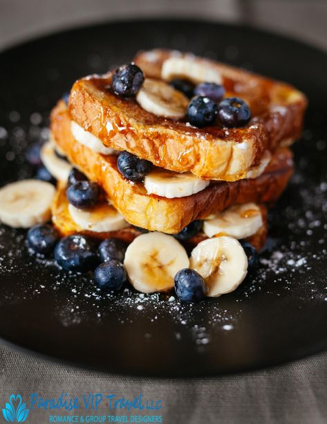 The origins of french toast are not entirely clear, but long before this sweet snack was called "french toast," similar recipes were being whipped up all around the world. One of the earliest versions of french toast has been traced back to the Roman Empire. The name "french toast" was first used in 17th-century England. The recipe and name were brought to America by early settlers. In France, the dish is called "pain perdu," meaning "lost bread." Why lost bread? Originally, people made French t Awesome French Toast Recipe, Desayuno Keto, Best French Toast, Breakfast Photo, Energy Balance, Allergy Free Recipes, French Toast Recipe, Toast Recipes, Cheap Meals