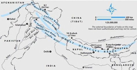 King of Mountains: The Himalaya Mountain Himalayas Map, Geography Vocabulary, Himalaya Mountain, India World Map, Mountains In India, World Geography Map, Himalayas India, River System, Indian Desert