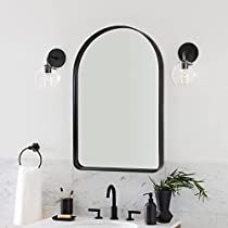 Check this out on Amazon Arch Mirror Bathroom, Gold Arch Mirror, Black Arch Mirror, Gold Vanity Mirror, Black Bathroom Mirror, Rectangular Bathroom Mirror, Arched Wall, Mounted Vanity, Bathroom Mirror Lights