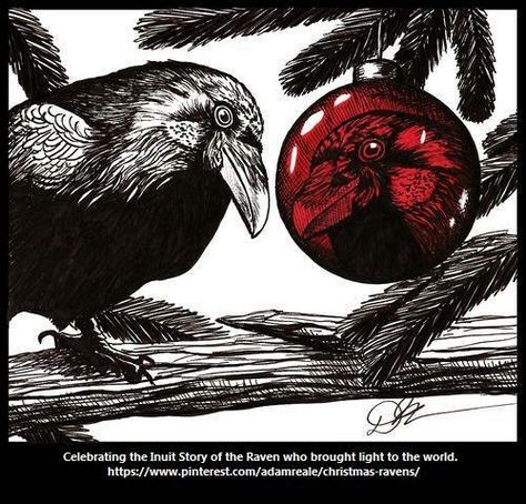 Crow Christmas, Raven And Wolf, Medical Training, Creepy Christmas, Crow Art, Dark Christmas, Raven Art, Human Canvas, Crows Ravens