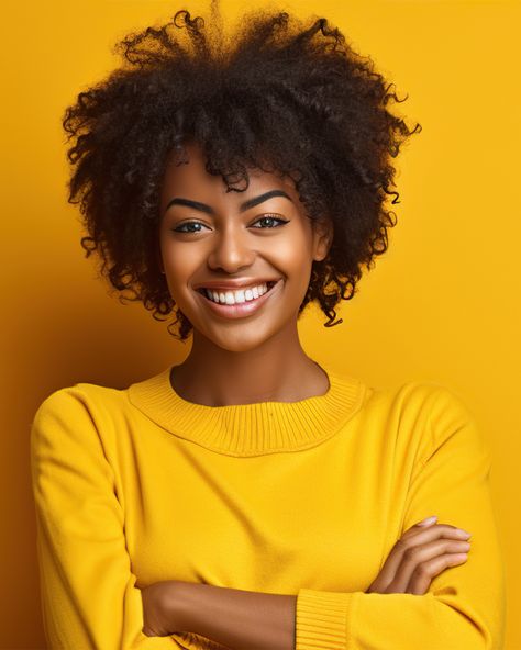 Yellow Background Portrait, Tgif Pictures, Sony Alpha A7 Iii, New Month Design, Portrait Smile, Month Design, Model Smile, Headshots Women, Studio Portrait Photography