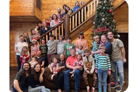 Hanson Brothers Pose with Their Entire Family in Epic 39-Person Holiday Photo — See the Shot! Hanson Family, Hanson Brothers, Zac Hanson, Interactive Events, Taylor Hanson, Holiday Snaps, Over The River, Niece And Nephew, Holiday Photos