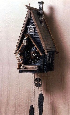 Coocoo Clock, Halloween Diorama, Cuckoo Clocks, Handmade Wall Clocks, Unique Bird Houses, Wall Watch, Dainty Gold Bracelet, Father Time, Mantle Clock