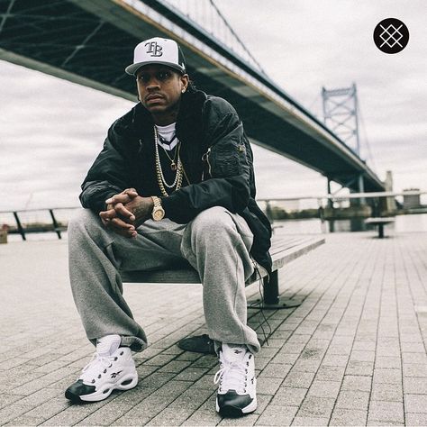 #TheAnswer Allen Iverson Allen Iverson The Answer, Reebok Question Mid, Reebok Question, Best Nba Players, Basketball Theme, Basketball Tips, 90s Hip Hop Fashion, Basketball Skills, Nba Legends