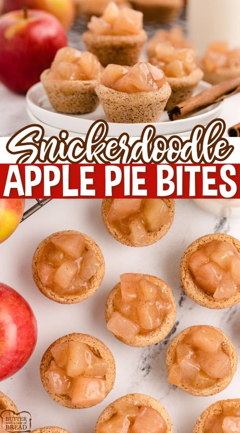 Lucky Leaf Apple Pie Filling Recipes, Snickerdoodle Apple Pie, 2023 Desserts, Mini Apple Pie Recipe, Apple Dessert Recipes Easy, Raspberry Pie Filling, Apple Pie Filling Recipes, Apple Pie Cookies, Apple Dishes