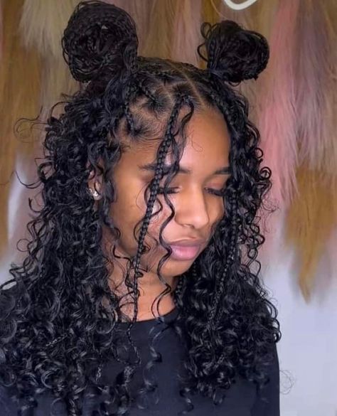 Cute Back To School Hairstyles Braids, Cornrows Braids For Black Women, Braided Hairstyles For Teens, Braided Hairstyles For Black Women Cornrows, Short Box Braids Hairstyles, Short Box Braids, Goddess Braids Hairstyles, Box Braids Hairstyles For Black Women, Cool Braid Hairstyles