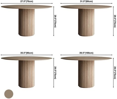 34390-0056ab33-bbf7-4440-8c17-5e30b4d381fd-None Arch Furniture, Contemporary Round Dining Table, Round Table Base, Style Dining Room, Dining Roo, Wood Table Design, Wood Table Bases, Brown Table, Mesa Exterior