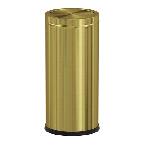 Amazon.com: LEASYLIFE 30L/8GAL Gold Brass Kitchen Trash Can,Tall Commercial Garbage can，Large Capacity FILP lid Trash can for Kitchen,Shopping mall,Elevator gate,Airport, Hotel,Commercial (Gold) : Industrial & Scientific Fingerprint Drawing, Kitchen Trash Can, Kitchen Trash, Kitchen Trash Cans, Brass Kitchen, Airport Hotel, Drawing Process, Kitchen Shop, Circular Design