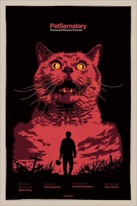 Pet Sematary (1989) Horror Movie Posters Vintage, Pet Sematary 1989, Horror Film Poster, Scary Poster, Venom Poster, Halloween Graphic Design, Alternative Posters, Alex Garcia, Helloween Wallpaper