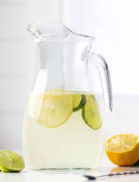 Homemade Lemon-Lime Soda is a non-alcoholic carbonated drink made with simple syrup, freshly squeezed lime juice, and sparkling water. Homemade Soda, Lemon Lime Soda, Easy Soda Recipe, Sprite Recipe, 7-up recipes, drinks, recipes, i am baker, iambaker Sprite Recipe, Recipes Drinks, Homemade Soda, I Am Baker, Soda Recipe, 7 Up, Lemon Lime Soda, Lime Soda, Soda Stream