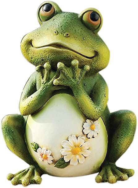 Garden Frog Statue, Bunny Statue, Garden Frogs, Frog Statues, Frog Sitting, Frog Pictures, Ceramic Frogs, Frog Decor, Frog Figurines