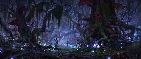 Black Marsh Concept Art image - Elder Scrolls Online - Mod DB Elder Scrolls Art, Elder Scrolls Skyrim, Elder Scrolls Online, Film Disney, The Elder Scrolls, Fantasy Forest, Fantasy Places, Environment Design, Environment Concept Art