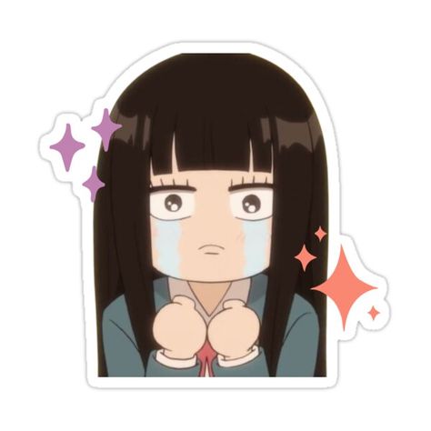 Decorate laptops, Hydro Flasks, cars and more with removable kiss-cut, vinyl decal stickers. Glossy, matte, and transparent options in various sizes. Super durable and water-resistant. Kimi Ni Todoke Sticker, Sawako Stickers, Stickers To Print Out, Sawako Chibi, Cute Stickers To Print, Printable Stickers Journal, Anime Stickers Printable, Sticker To Print, Cute Stickers Printable