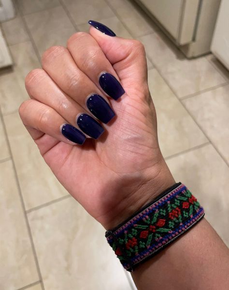 Navy Coffin Acrylic Nails, Dark Blue Nails Acrylic Coffin, Nail Ideas Acrylic Square Medium, Navy Nails Coffin, Square Navy Blue Nails, Navy Coffin Nails, Navy Blue Nails Coffin, Navy Blue Square Nails, Navy Blue Acrylic Nails