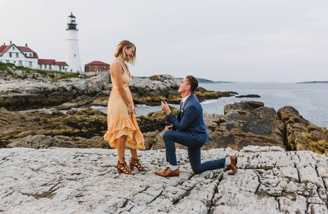 #Maine #Proposal #PortlandHeadLight #SupriseProposal Suprise Proposal, Portland Maine Wedding, Portland Head Light, King Photography, Engagement Proposal, Maine Wedding, Proposal Engagement, Portland Maine, Put A Ring On It