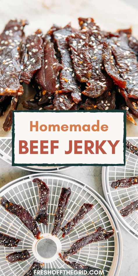 Homemade Teriyaki Beef Jerky, Daging Salai, Beef Jerky Recipe Dehydrator, Homemade Beef Jerky Recipe, Jerky Recipes Dehydrator, Dehydrator Recipes Fruit, Jerkey Recipes, Beef Jerky Recipe, Teriyaki Beef Jerky