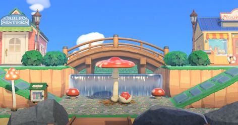 Great Animal Crossing New Horizons Entrance Ideas - ACNH Entryway Design Tips Animal Crossing Island Ideas Plaza, Animal Crossing Entrance Ideas, Animal Crossing Entrance, Entrance Design Ideas, Horizon City, Animal Crossing 3ds, Fireworks Design, Animal Crossing Guide, Acnh Design