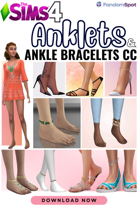 Sims 4 Anklet Cc, Elephant Anklet, Jewelry Anklets, Boho Elephant, Heart Anklet, Take Off Your Shoes, Exotic Fashion, Fashion Female, Fairy Princesses