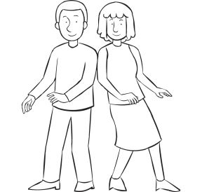 Two people leaning to the side of each other walking forward as part of trust-building exercise called Lean Walk Trust Building Activities, Relief Teaching Ideas, Walking Forward, Trust Building, Building Trust, Building Games, Interpersonal Skills, Workout Moves, View Video