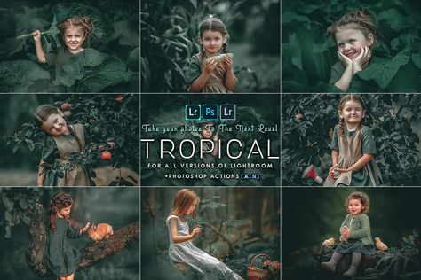 Tropical Photoshop Actions And Presets. Presets Desktop For Lightroom . Presets camera raw For photoshop . Presets Lightroom Mobile . Graphic Design Free, Photoshop Presets, Professional Lightroom Presets, Camera Raw, Free Photoshop, Presets Lightroom, Lightroom Mobile, Photoshop Lightroom, Power Point