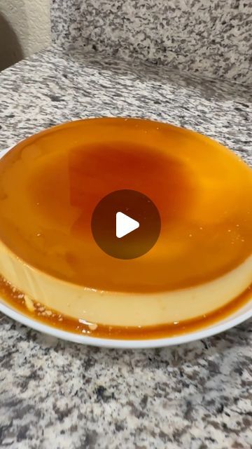 Flor Ramirez on Instagram: "Flan Napolitano 😋 1 Lata de leche evaporada 1 lata de condensada 4 huevos 1 cucharada de vainilla 1/2 barra de queso crema Derretir media taza de azúcar Hornear a baño María por hora y 40 minutos a 350° f #postre #flan #flannapolitano #dessert #lasvegas #recetasfaciles" November 17, Flan, Easy Meals, Dessert, Media, On Instagram, Instagram