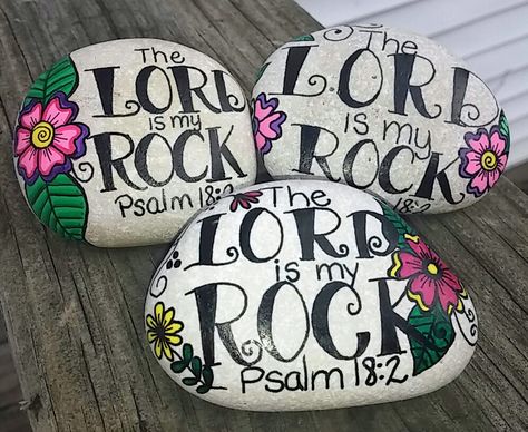 Christian Painted Rock Prayer Rocks, Stones Art, Rocks Painted, Christian Rock, Christian Crafts, Rock Painting Ideas, Painted Rocks Diy, Rock Painting Ideas Easy, Church Crafts