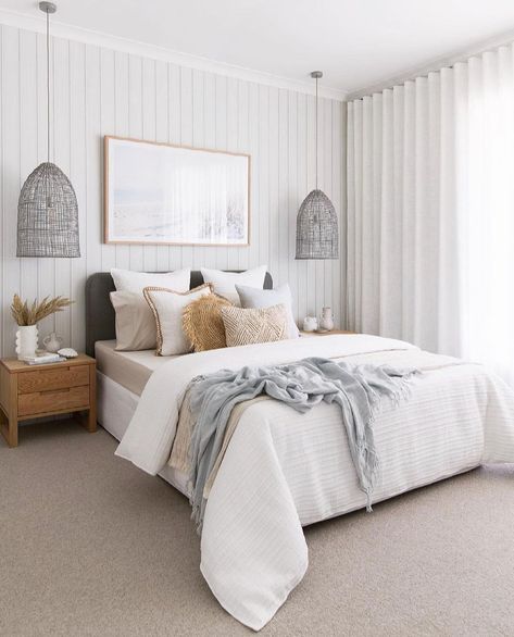 Style A Queen Bed, Hampton Bedroom, Hamptons Bedroom, Earthy Bedroom, Master Bedrooms Decor, Queen Bed, Bedroom Styles, Dream Bedroom, Bedroom Inspo