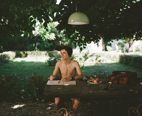 call me by your name - Elio/Timothee behind the scenes Somewhere In Northern Italy 1983, Dominic Cooper, Call Me By Your Name, Timmy T, Italy Aesthetic, I Call You, Northern Italy, Timothee Chalamet, Film Serie