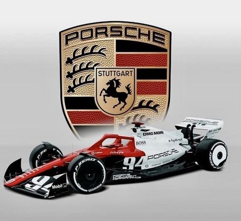 Porsche F1 Livery, Porsche F1 Car, Porsche F1 Concept, F1 Car Design, F1 Porsche, Porsche Race Cars, Porsche F1, F1 Livery, F1 Concept