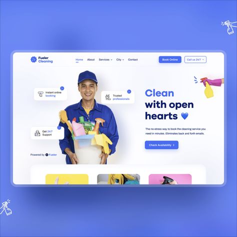 Cleaning UI Design.
-
I hope you guys ❤️ my design concept. If you 👍 my design concept 💘, don't forget to save and share ;) Cleaning Service Website Design, Clean Website Design Inspiration, Cleaning Website Design, Clean Web Design, Cleaning Company, Cleaning Companies, Website Redesign, Information Architecture, Fashion Graphic Design