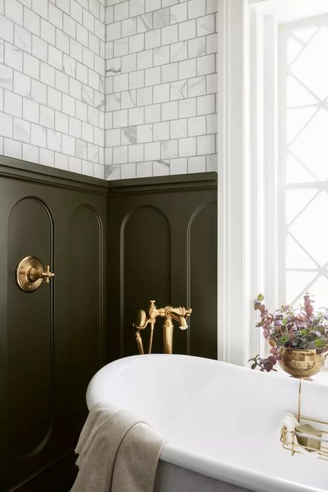 4 Secrets to Decorating with Moody Paint Colors, According to Joanna Gaines Joanna Gaines Bathroom Ideas, Moody Paint Colors, Magnolia Paint Colors, Joanna Gaines Bathroom, Kilz Paint, Magnolia Bathroom, Fixer Upper Designs, Joanna Gaines Paint Colors, Moody Paint