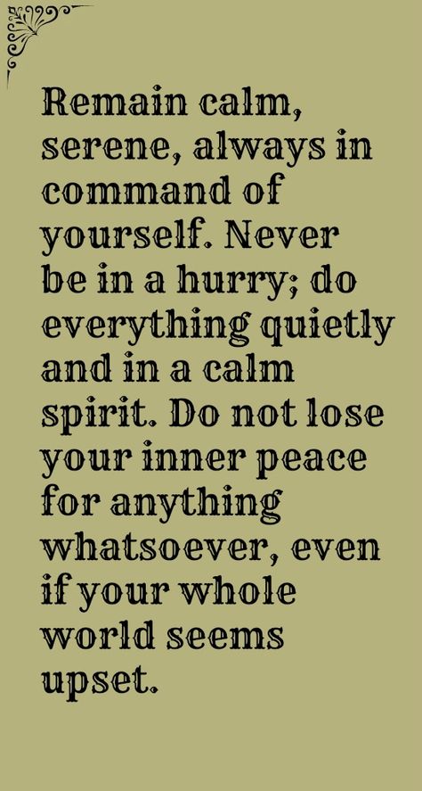 Never Be In A Hurry Quote, Your Strength Will Be In Keeping Calm, Remain Calm In Every Situation, Peace And Calm Quotes, Remain Calm Quotes, How To Remain Calm, How To Be Calm And Composed, Calm Quotes Peace, Words For Peace