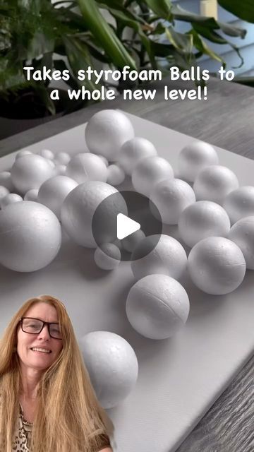 Painting Styrofoam Balls, Styrofoam Ball Art, Styrofoam Art Diy, Styrofoam Painting, How To Paint Styrofoam, How To Cut Styrofoam, Styrofoam Wall Art, Styrofoam Ball Crafts, Styrofoam Art