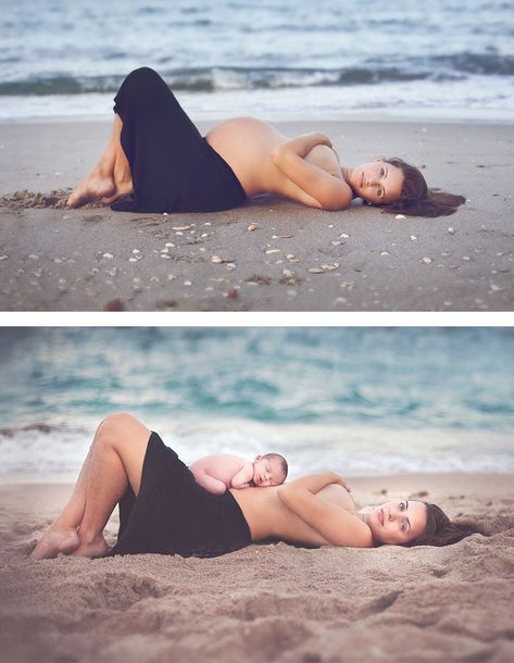 antes y despues embarazo 3 Pregnancy Videos, Beach Maternity Photos, Baby Bump Photos, Maternity Studio, Maternity Photoshoot Poses, Beach Maternity, Pregnant Couple, Foto Baby, Beach Photoshoot